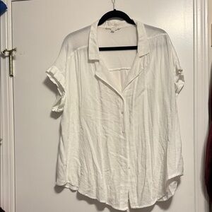 Jane and Delancey White Button-Down Shirt